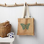 Butterfly Slouch Bag In Jute, thumbnail 2 of 4
