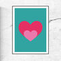 Love Shout Heart Print/Poster, thumbnail 2 of 3