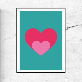 Love Shout Heart Print/Poster, 2 of 3