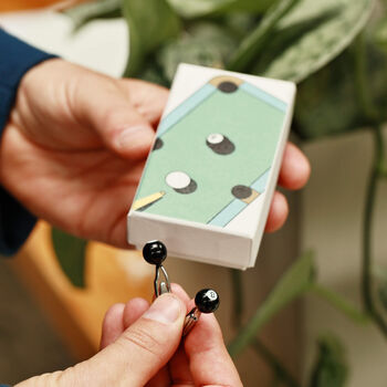 Eight Ball Pool Design Cufflinks In A Gift Box, 5 of 11