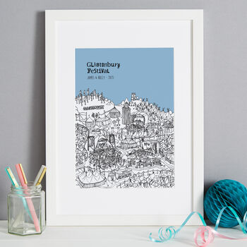 Personalised Glastonbury Print, 2 of 9
