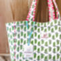 Handmade Neon Quilted Tote Bag, thumbnail 2 of 8