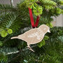 Personalised Gingerbread Canary Christmas Decoration, thumbnail 2 of 2