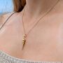 18ct Gold Spire Shell Charm Necklace, thumbnail 1 of 6