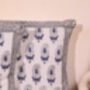 Blue And White Block Print Cushion Cover Set Of Two, thumbnail 2 of 3