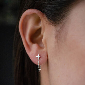 Birthstone Personalised Stellar Star Stud Earrings, 11 of 12