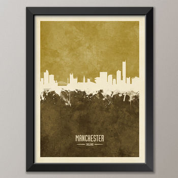 Manchester Skyline Print And Box Canvas, 7 of 7