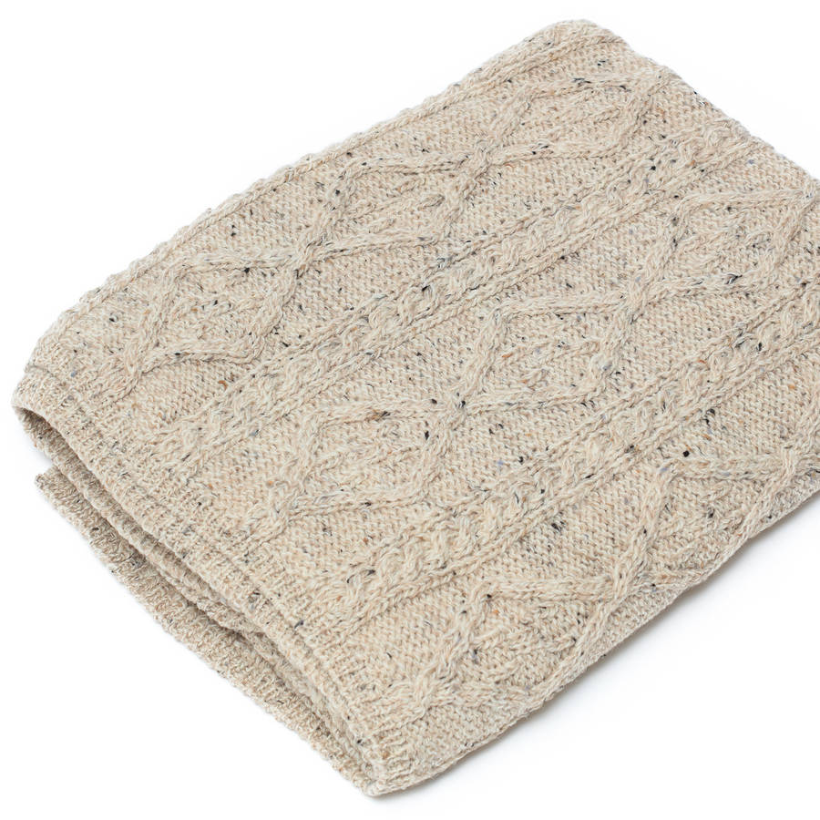 cable knit blanket by atlantic blankets