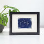Personalised Sagittarius Constellation Woodblock Print, thumbnail 2 of 8