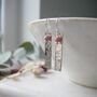 Pink Tourmaline Long Earrings, thumbnail 1 of 5