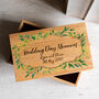 Personalised Wedding Day Memories Oak Box, thumbnail 3 of 3