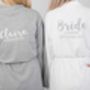 Personalised Jersey Robe Perfect For Bridesmaids, thumbnail 2 of 3