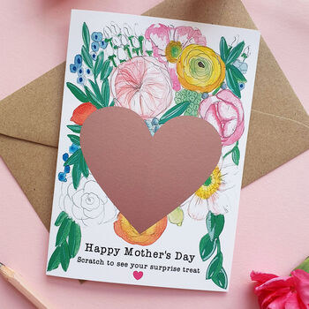 Personalised Happy Mother's Day Surprise Scratch Card, 4 of 5