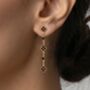 Kinmokusei Black Drop Earrings, thumbnail 3 of 4