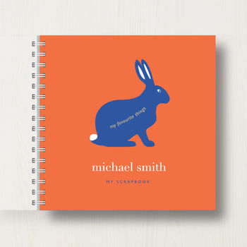 Personalised Kid's Rabbit Scrapbook Or Memory Book, 8 of 8