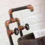 Kristen Patinated Copper Topped Bathroom Unit, thumbnail 6 of 8
