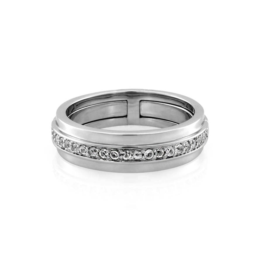 'save the finger' secret message engagement ring by ormolu london