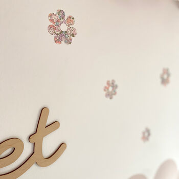 Liberty Fabric Flower Wall Stickers, 2 of 10