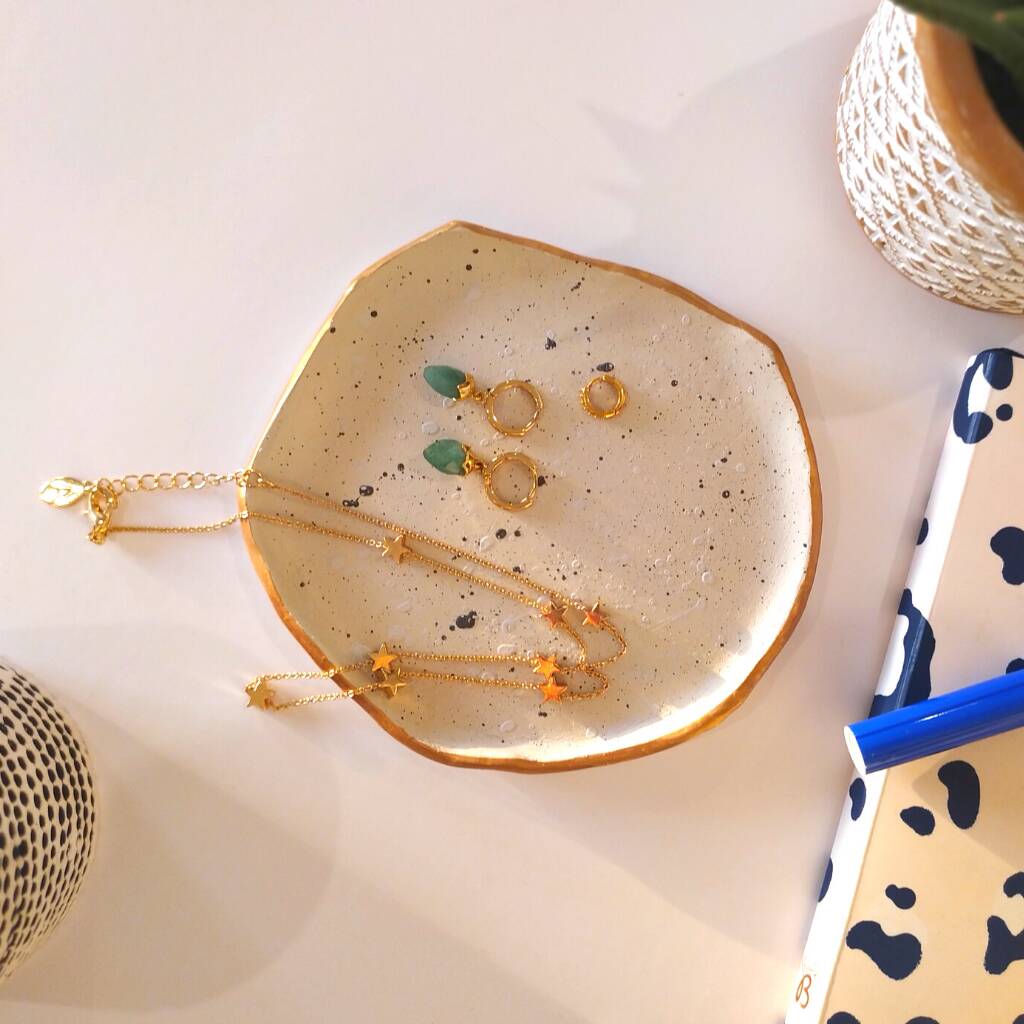 Handmade Paint Splatter Trinket Tray By Dotty and Dash