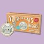 You're The Cats Whiskers! Mini Matchbox Cross Stitch Kit, thumbnail 1 of 12