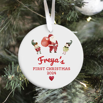 Custom Ceramic Christmas Gift Ornament For Baby's, 3 of 7