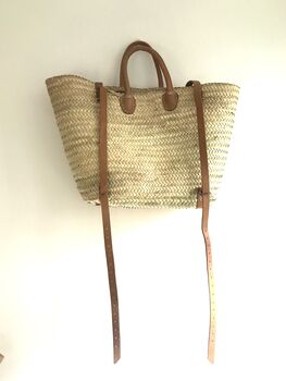 Backpack Basket | Rucksack |Basket Bag Long Handles, 3 of 12
