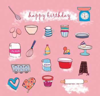 'Bake' Birthday Card, 3 of 4