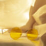 Yellow Tint Round Frame Sunglasses, thumbnail 3 of 4