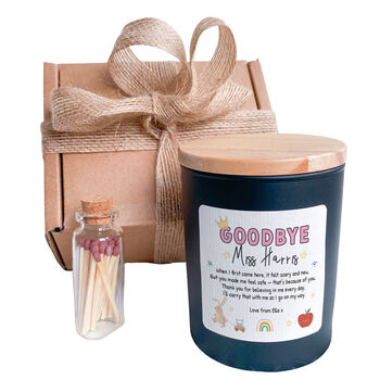 Personalised Nursery Teacher Goodbye Candle Gşft, 8 of 10