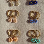 Daisy Beaded Earrings On Gold Plated Hoops, thumbnail 6 of 6