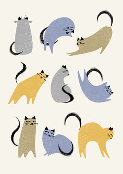 Cat Digital Art Print, 2 of 3
