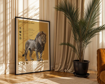 Lion | Big Cat Art Print, 2 of 8