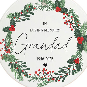 Personalised Christmas Remembrance Bauble Keepsake Gift, 3 of 4