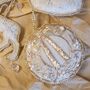 Luxury Irish Linen Festive Wreath Christmas Tree Decoration, thumbnail 5 of 6