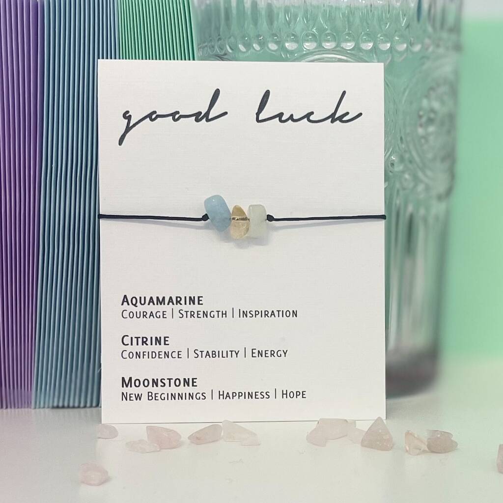 Good Luck Adjustable Crystal Bracelet