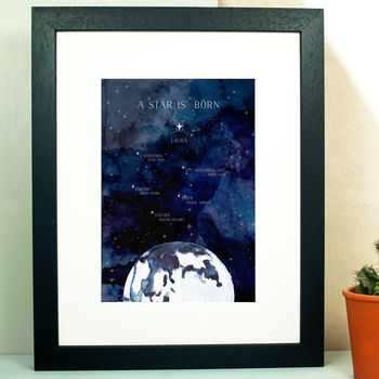 Personalised Universe New Born Print, 7 of 7