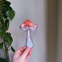 Stained Glass Iridescent Mushroom Suncatcher, thumbnail 3 of 8
