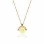 Gold Or Silver Mother Of Pearl Spinning Disc Necklace, thumbnail 7 of 11