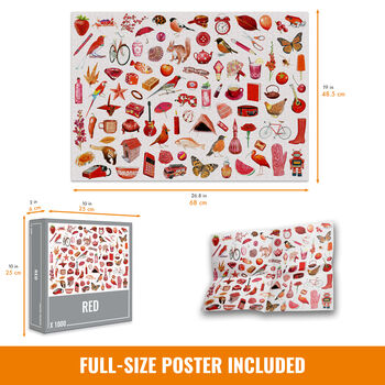 Cloudberries Red – 1000 Piece Jigsaw Puzzle, 4 of 6