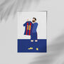 Lionel Messi Barcelona Print, thumbnail 2 of 4