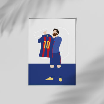 Lionel Messi Barcelona Print, 2 of 4