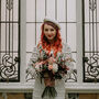 Ivory Bridal Beret With Attached Birdcage Veil, thumbnail 1 of 8