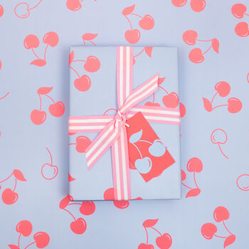 Luxury Cherries Wrapping Paper, 3 of 8