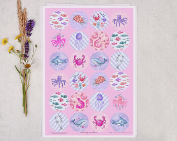 A5 Personalised Children's Stationery Set Gift With Mermaid Design, 5 of 9