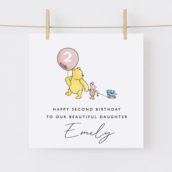 Winnie The Pooh 3rd Birthday Niece Card *Fully Personalised, 3 of 6
