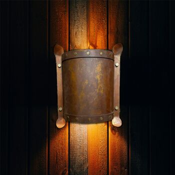 Corten Steel Curved Wall Light Surrounds Kastali, 2 of 11