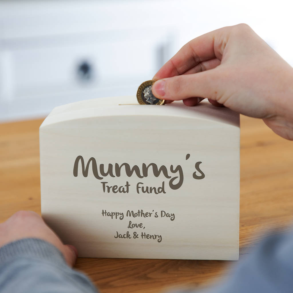 Personalised Mother's Day Money Box By Mirrorin ...