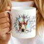 Personalised Bull Terrier Birthday Break Through Dog, thumbnail 7 of 8