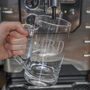 Personalised Initial Etched Lsa Glass Tankard, thumbnail 4 of 10
