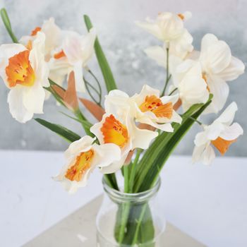 Silk Flower Daffodil Bouquet, 2 of 5